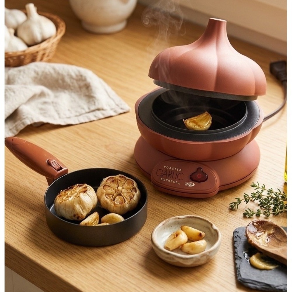 TAGCO Roasted Garlic Express Electric Roaster GR3002 Terracotta Bulb Style WORKS